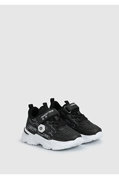 Kiddo Black Sneakers for Boys