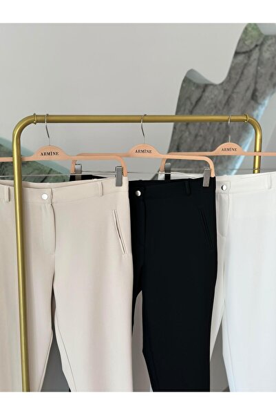 Armine Trend Dar Paça Pantolon 25YT228 Ekru