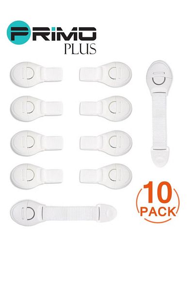 Generic 10pcs child safety locks for doors/cabinets/closets/toilet multi-purpose