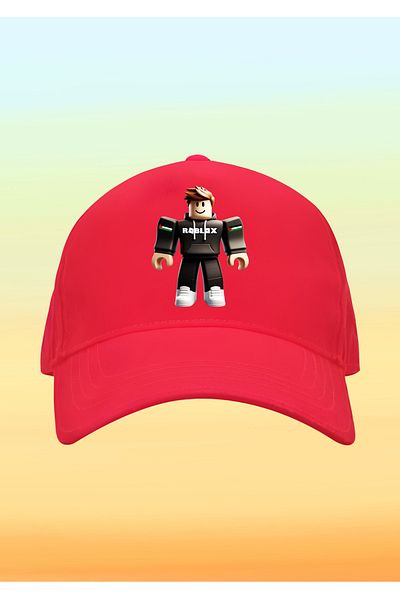 relaxbaskı Roblox Printed Children's Hat with Palestinian Flag