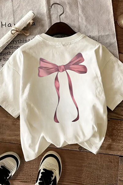 bellanova Tricou vintage oversize cu fundă imprimată pe spate