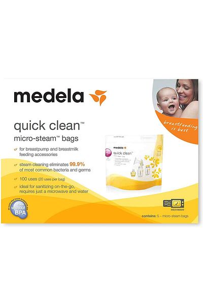 Medela Quick Clean Micro-Steam Bags. 5 Bags