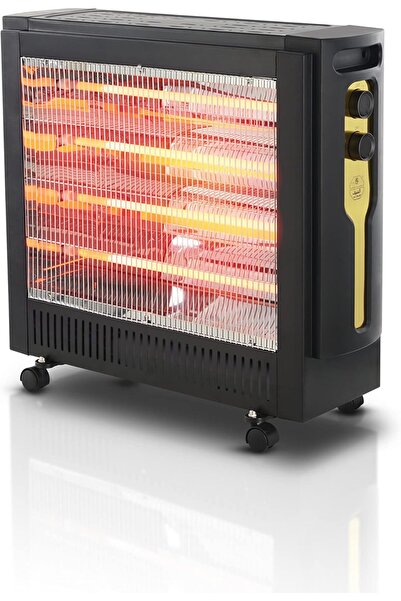 ALSAIF Radiant Heater 4 Tubes from Al-Saif, Color: Black, Power: 2000 Watts