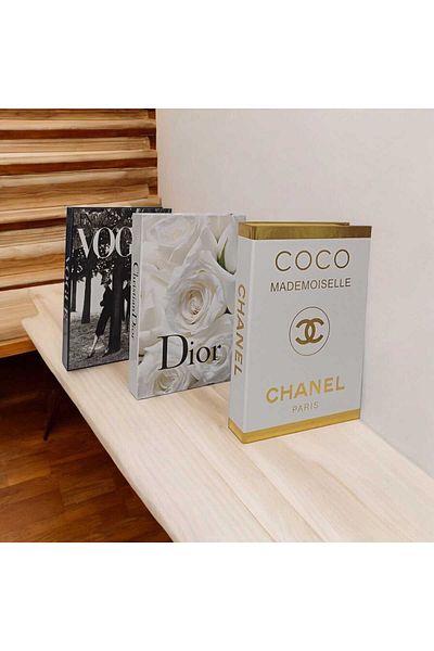 NariHome Decorative Book Box Set of 3