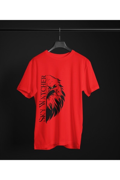 Butik Мъжка/дамска тениска с къс ръкав, кръгла яка и трансферен печат „Sky Wa...