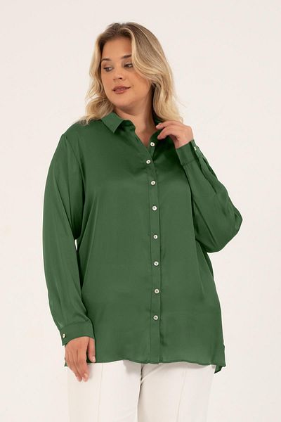 MYLİNE Satin Long Sleeve Shirt