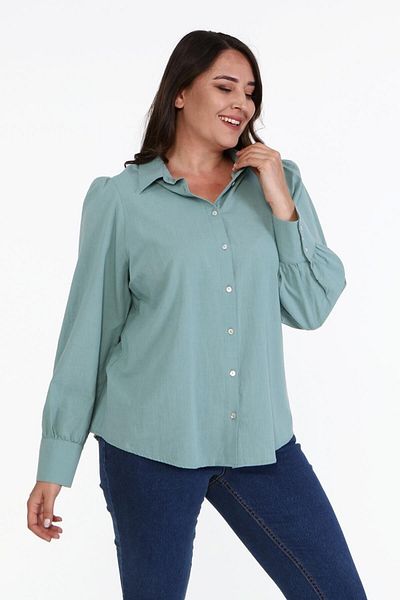 MYLİNE Cotton Shirring Detailed Shirt