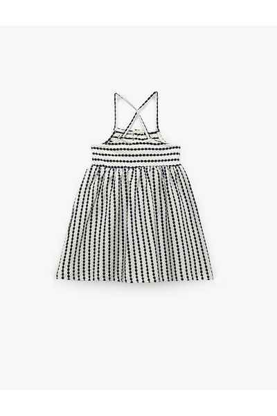Koton Button detail thin strappy dress.