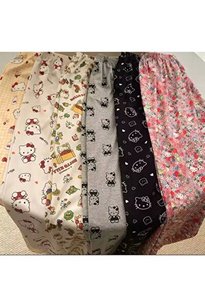 Violon Pembe Hello Kitty Detail Unisex Pijama