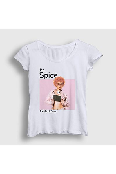 Presmono Tricou alb pentru femei Ice Spice 533653 tt