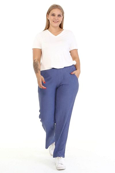 MYLİNE pantaloni cu buzunare cu talie elastica