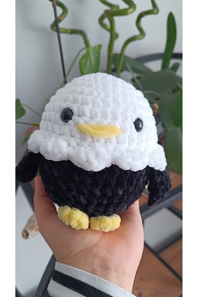 KREATİF TASARIM Yavru Kartal Peluş El Örgüsü Oyuncak