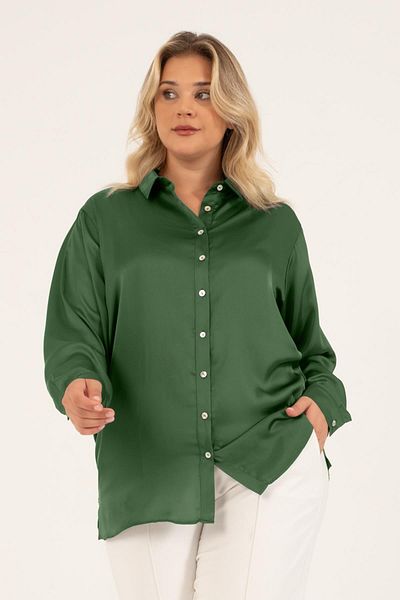 MYLİNE Satin Long Sleeve Shirt
