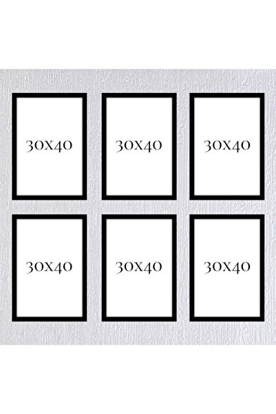 Araste Çerçeve & Dekorasyon Altılı 30x40 Çerçeve ( Postersiz ) - Bos1014