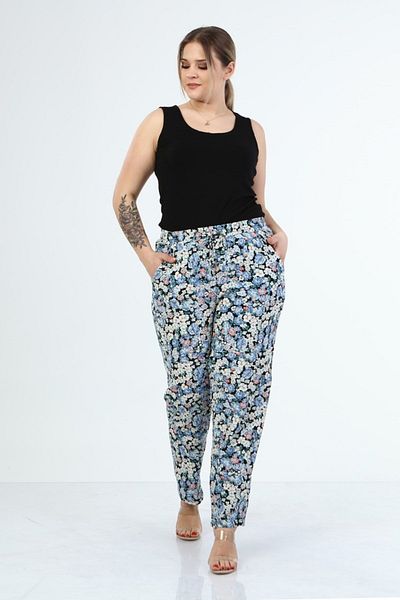 MYLİNE pantaloni cu buzunare cu talie elastica