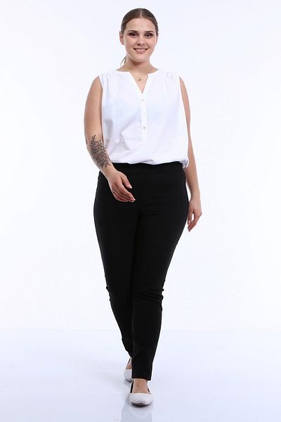 MYLİNE Stretch Trousers with Elastic Waist