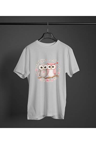 Butik Μπλουζάκι με κοντό μανίκι με στάμπα με κουκουβάγιες για αγόρια και κορί...