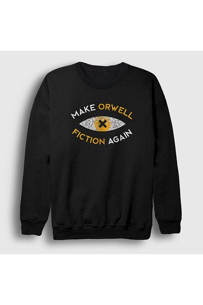 Presmono Unisex Black Make Orwell Fiction Again Πτωχία Συντροφιά Sequin Kozey 533131 ττ