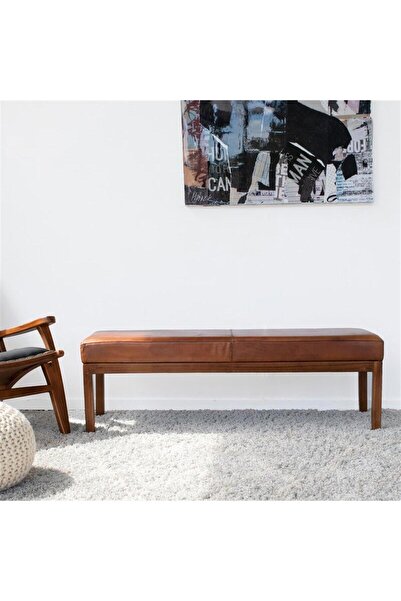 HOMIOF Gerçek Deri Bench