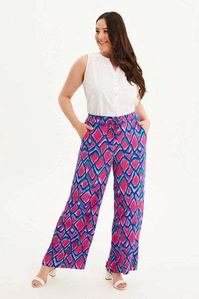 MYLİNE Pantaloni largi cu talie elastică