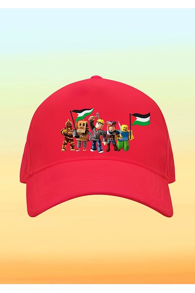 relaxbaskı Palestinian Themed Roblox Printed Children's Hat
