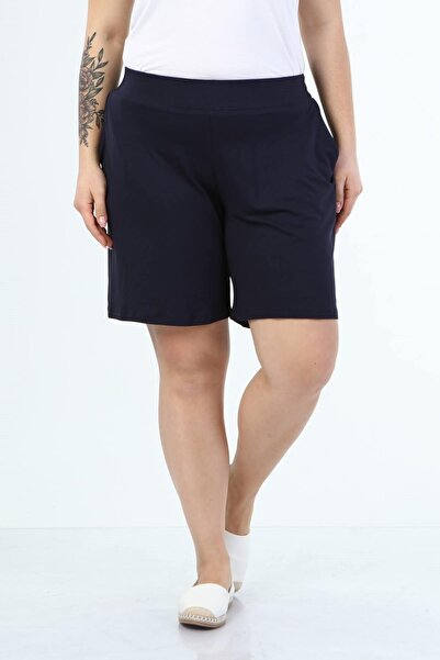 MYLİNE Шорти от пениран памук с еластична талия и джобове