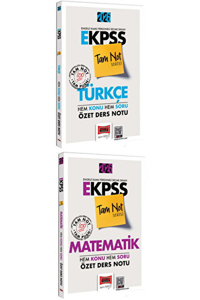 Yargı Yayınları 2026 E-KPSS Türkçe-Matematik Hem Konu Hem Soru Özet Ders Notu...