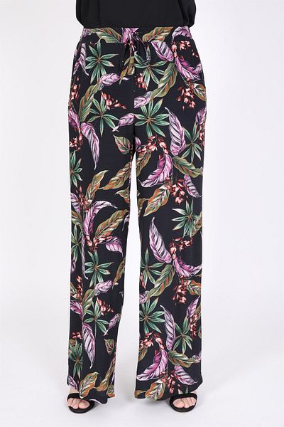 MYLİNE Wide Leg Trousers with Elastic Waist