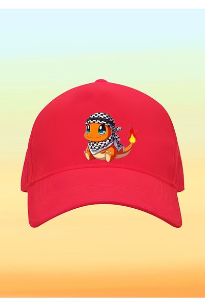 relaxbaskı Kefiyeli Charmander Printed Children's Hat