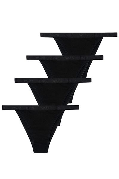 BEGATEKS Kaditeks - Women's Brazilian Panties Cotton Comfort Pack of 4