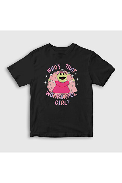 Presmono Unisex dečji crni Peepo Ko je ta divna devojčica Nanalan T-shirt 533...