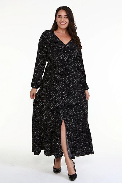 MYLİNE V-Neck Long Dress