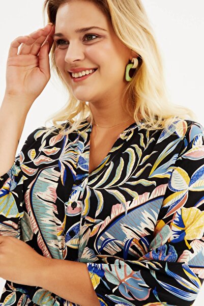 MYLİNE V-Neck Ruffle Dress