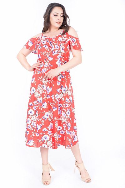 MYLİNE Rochie cu maneci cu volan