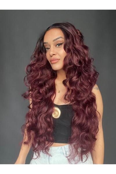 Suzan Peruk Full Tül peruk Heryöne ayrım yapılır toplanır Dalgalı Dansöz Boy tül peruk