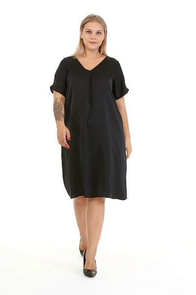 MYLİNE Low Sleeve Satin Dress