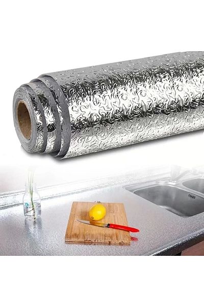 Lenaca Silver Aluminium Foil 2m X 60 - Self Adhesive Waterproof
