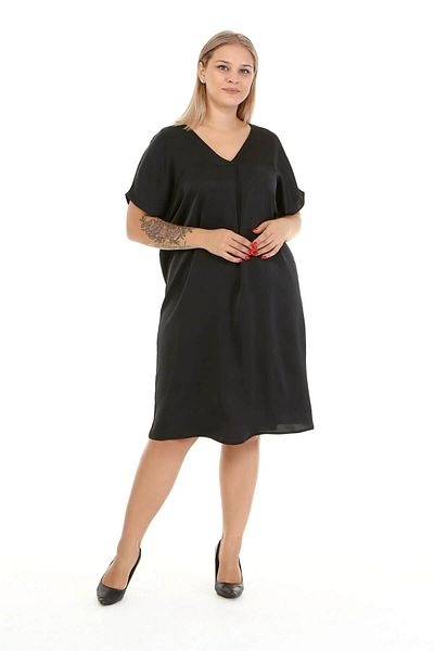MYLİNE Low Sleeve Satin Dress