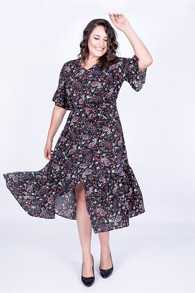MYLİNE Rochie cu jumătate de mânecă cu volane