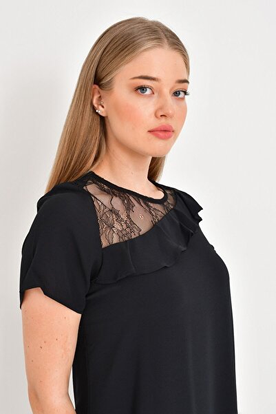 MYLİNE Rochie cu dantela si volane