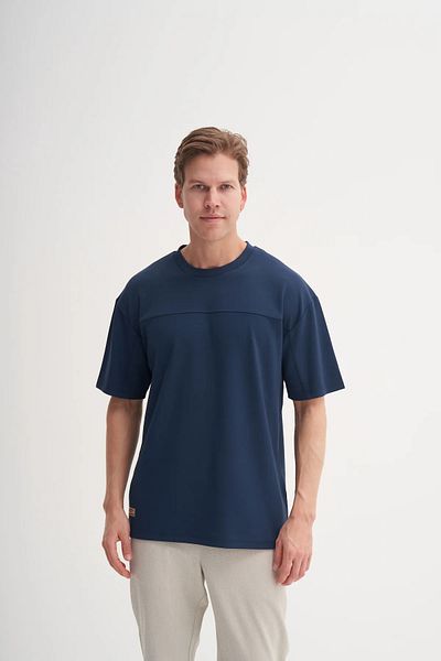 Cazador Πλεκτό μπλουζάκι Jazz 4007 Relax Fit Crew Neck
