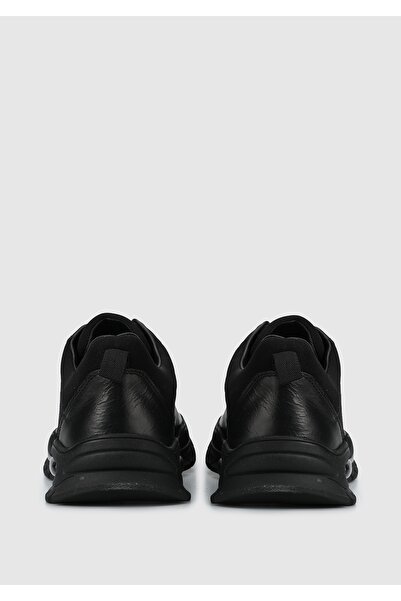 Provoq Siyah Deri Erkek Sneaker