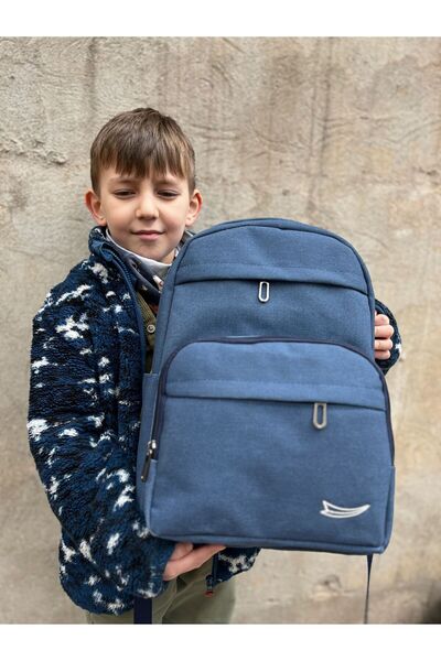 Çanta Trend Ноутбук відділення (7 відділень) унісекс полотняна шкільна сумка