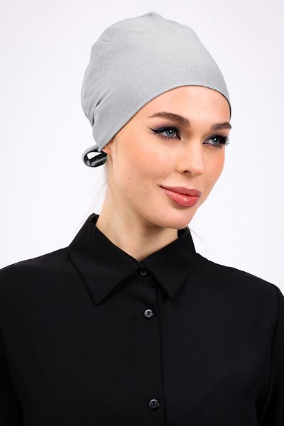 Loggia Gray Combed Bonnet - Women's Seamless Open Tie