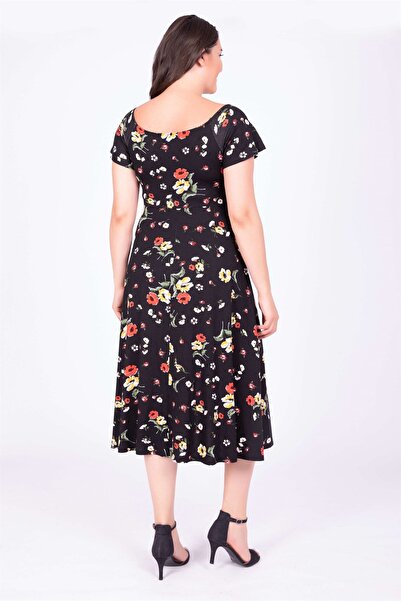 MYLİNE Μακρύ φόρεμα με λαιμόκοψη