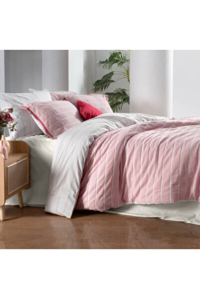 Sarev Truna Çift Kişilik Pembe Nevresim Takımı