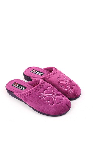 GEZER 14518 Velcro αφαιρούμενη σόλα καθημερινά γυναικεία παντόφλες σπιτιού-χαλί