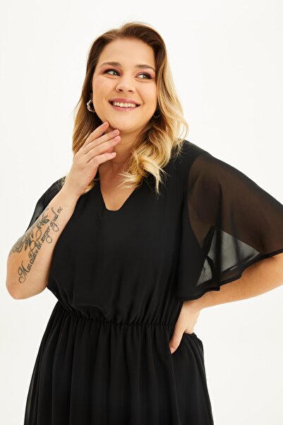 MYLİNE Φόρεμα σιφόν με επένδυση