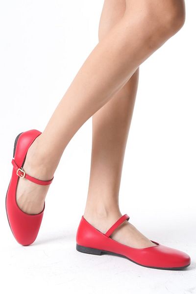 PAYZİN '' Nükhet'' Ballerina Round Toe Closed Helmet Flat Sole Orthopedic New Season