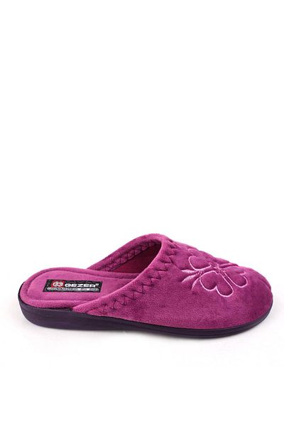 GEZER 14518 Velcro αφαιρούμενη σόλα καθημερινά γυναικεία παντόφλες σπιτιού-χαλί